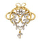 Broche Broche Or jaune, Or blanc, Or rose Perle, Diamant 58 Facettes 2734285CN