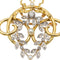 Broche Broche Art nouveau en or jaune, blanc et rose 18 carats avec perles et diamants 58 Facettes 2734285CN