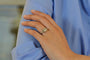 Bague 53 Bague en platine avec diamant 2,55 ct et diamants baguette 58 Facettes 27343B-27440