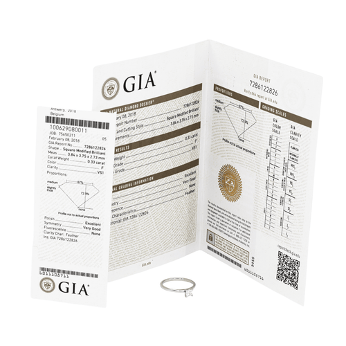 Bague 52 Bague Solitaire Or blanc Diamant 58 Facettes 2735371CN