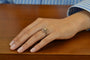 Bague 56 Bague Art déco en or 18k et platine avec diamants et rubis 58 Facettes 27355