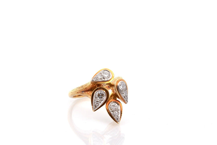 Bague 53 Boucheron - Bague vintage en or 18k et diamants 58 Facettes 27396