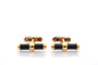 Boutons de manchette Van Cleef & Arpels - Boutons de manchette en or jaune 18k et onyx 58 Facettes 27402
