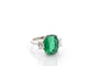 Bague 53.5 Bague en platine avec émeraude 5,44 ct et diamants 58 Facettes 27246-27247-27408-27218