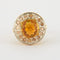 Bague 56 Bague Opale de Feu Diamants 58 Facettes DV0253-1