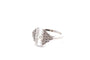 Bague 53 Bague en platine aux diamants taille émeraude 58 Facettes 27425-27427-27428-27763