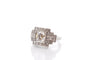 Bague 53 Bague Art déco en platine avec diamants 1,12 ct 58 Facettes 27447-27232