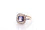 Bague 53 Bague saphir violet 2,36 ct et diamants en platine et or 18k 58 Facettes 27454-27186