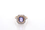 Bague 53 Bague saphir violet 2,36 ct et diamants en platine et or 18k 58 Facettes 27454-27186