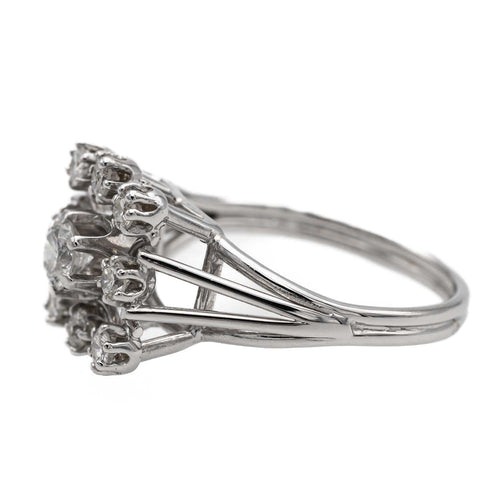 Bague 54 Bague Or blanc Diamant 58 Facettes 2746543CN