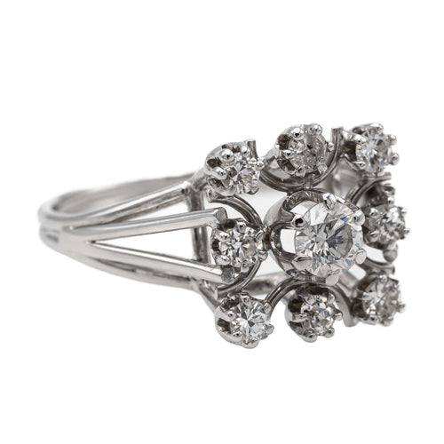Bague 54 Bague Or blanc Diamant 58 Facettes 2746543CN