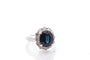 Bague 52 Bague vintage en platine saphir de Ceylan et diamants 58 Facettes 27489dv