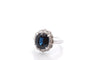 Bague 52 Bague vintage en platine saphir de Ceylan et diamants 58 Facettes 27489dv