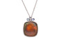 Collier Collier pendentif en or 18k et platine, opale 40 ct et saphirs 58 Facettes 27500-27206