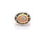 Bague 55 Bague en or 18k et émail avec diamants 58 Facettes 27534