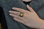 Bague 55 Bague en or 18k et émail avec diamants 58 Facettes 27534