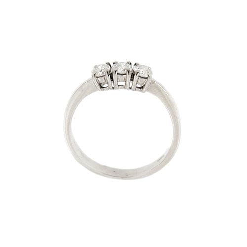 Bague Bague trilogy en or blanc 18 ct avec diamants 0,36 ct 58 Facettes 27536
