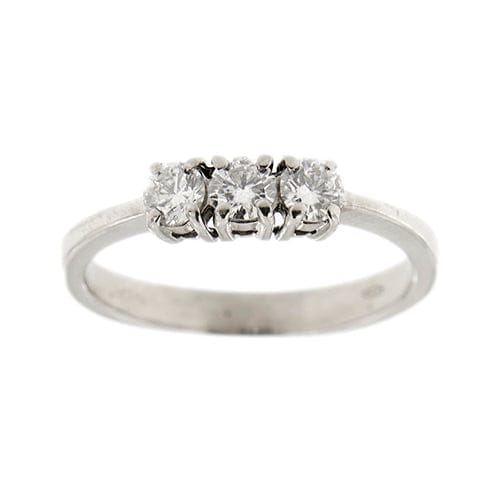 Bague Bague trilogy en or blanc 18 ct avec diamants 0,36 ct 58 Facettes 27536