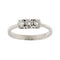 Bague Bague trilogy en or blanc 18 ct avec diamants 0,36 ct 58 Facettes 27536
