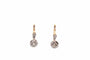 Boucles d'oreilles Boucles d'oreilles vintage en or et platine serties de diamants 58 Facettes 27552