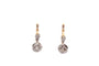 Boucles d'oreilles Boucles d'oreilles vintage en or et platine serties de diamants 58 Facettes 27552