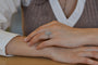 Bague 52 Bague vintage en or 18 carats et platine avec diamants 58 Facettes 27558