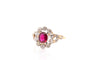 Bague 52.5 Bague ancienne en or 18k et platine, rubis et diamants 58 Facettes 27583