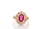 Bague 56 Bague vintage rubis et diamants en or 18 carats 58 Facettes 27590