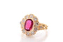 Bague 56 Bague vintage rubis et diamants en or 18 carats 58 Facettes 27590