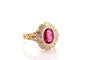 Bague 56 Bague vintage rubis et diamants en or 18 carats 58 Facettes 27590