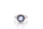 Bague 55 Bague saphir de Ceylan 7,71 ct en platine 58 Facettes 27656-27470