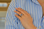 Bague 55 Bague saphir de Ceylan 7,71 ct en platine 58 Facettes 27656-27470