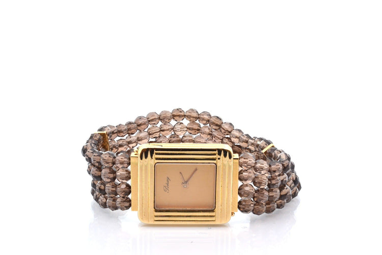 Montre Poiray - Montre en or 18k avec bracelet en perles de quartz 58 Facettes 27686