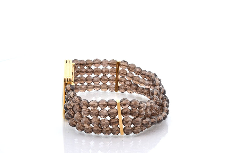 Montre Poiray - Montre en or 18k avec bracelet en perles de quartz 58 Facettes 27686