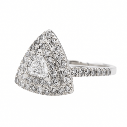 Bague 50 Bague Cocktail Or blanc Diamant 58 Facettes 2769471CN