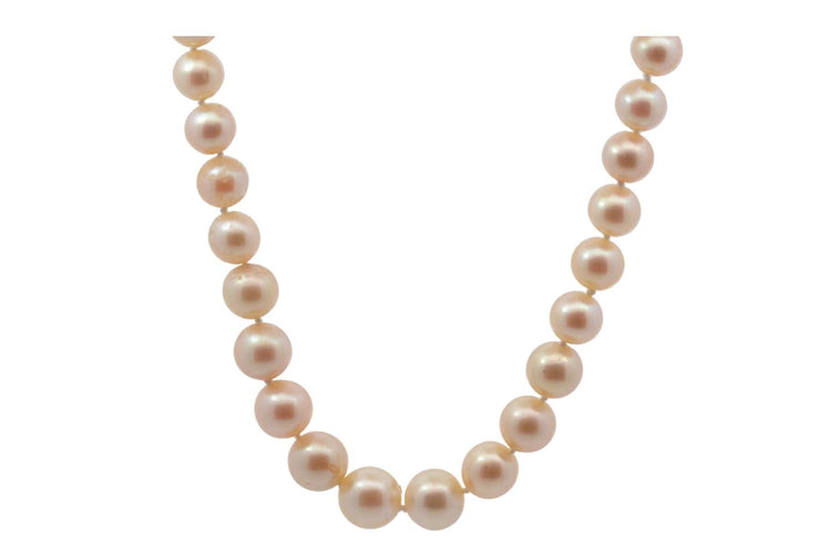 Collier Collier de perles de culture 61 cm avec fermoir en or 18k et diamants 58 Facettes 27702