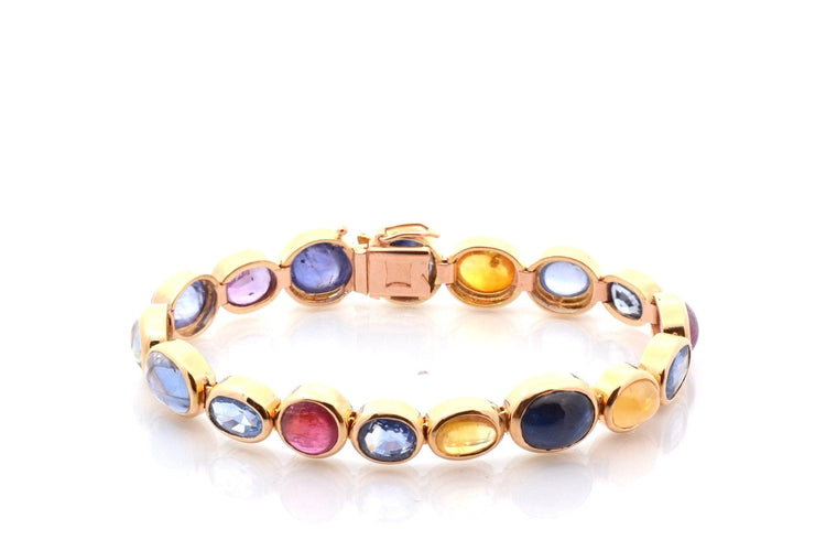 Bracelet Bracelet en or 18k et saphirs 58 Facettes 27729