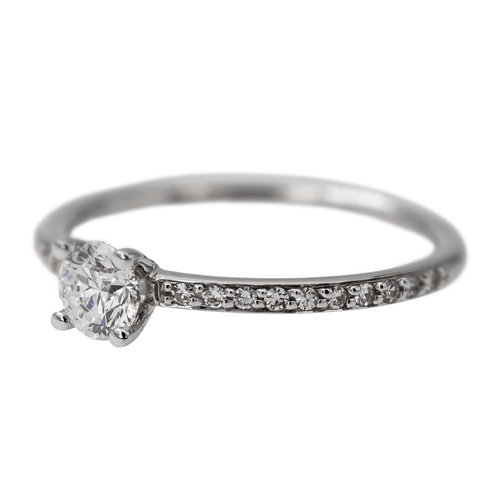 Bague 49 Bague Solitaire Or blanc Diamant 58 Facettes 2773202CN