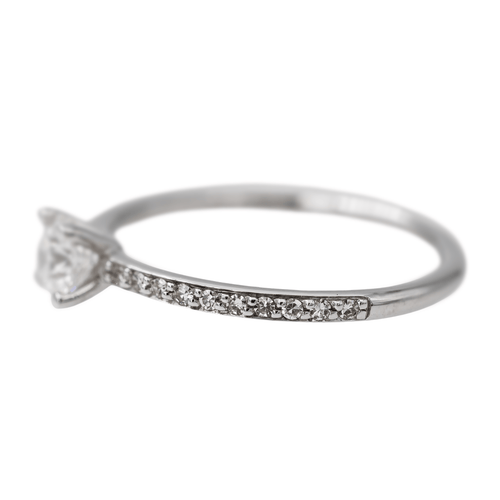 Bague 49 Bague Solitaire Or blanc Diamant 58 Facettes 2773202CN
