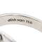 Bague 56 Dinh Van Bague Menottes Or blanc 58 Facettes 2773204CN