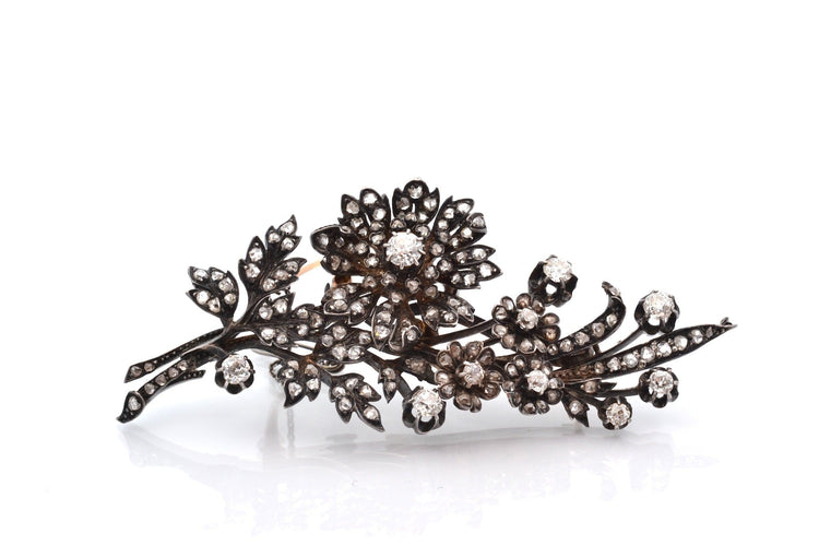 Broche Broche Art nouveau en or 18k, argent et diamants 58 Facettes 27784