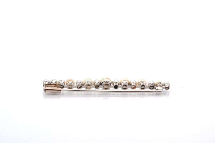 Broche Broche Art déco en platine, perles fines et diamants 58 Facettes 27813