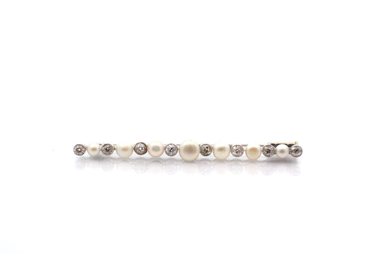 Broche Broche Art déco en platine, perles fines et diamants 58 Facettes 27813