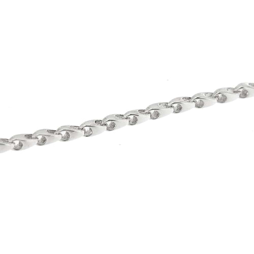 Bracelet Bracelet unisexe en or blanc 18 ct, 21,3 cm 58 Facettes 27884