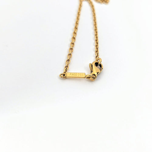 Collier Fred - Collier Nœud en or jaune, diamant et rubis 58 Facettes 28068