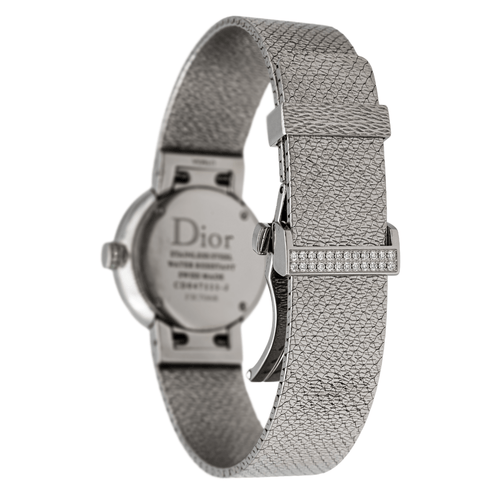 Montre Dior La D de Dior - Montre en acier sertie de diamants 58 Facettes 2820733CN