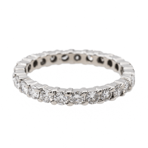 Bague 54.5 Bague Alliance Or blanc Diamant 58 Facettes 2820736CN