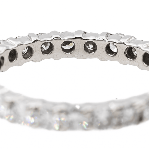 Bague 54.5 Bague Alliance Or blanc Diamant 58 Facettes 2820736CN
