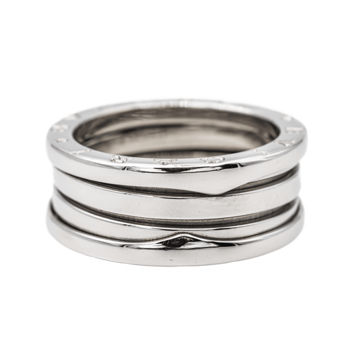 Bague 55 Bulgari B.zero1 - Bague 2 tours en or blanc 58 Facettes 2823009CN