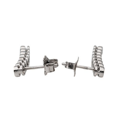 Boucles d'oreilles Boucles d'oreilles Ligne Or blanc Diamant 58 Facettes 2826008CN